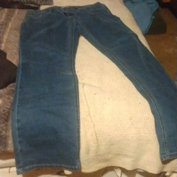 Blue Mountain Brand Women's Jeans Size 12 boot cut dark blue high waist - Picture 4 of 7